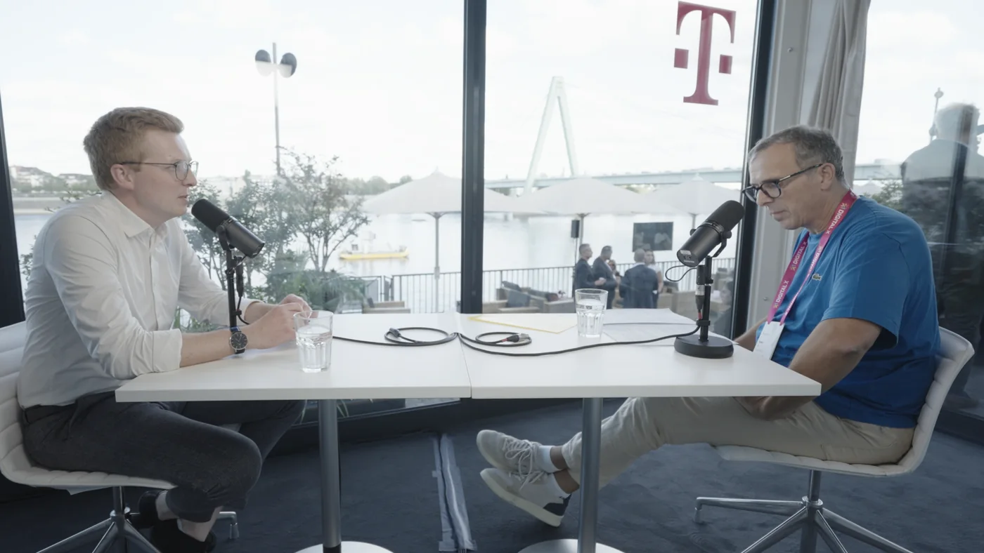 Podcast-Aufzeichnung im Studio auf der Digital X 2026 in Köln