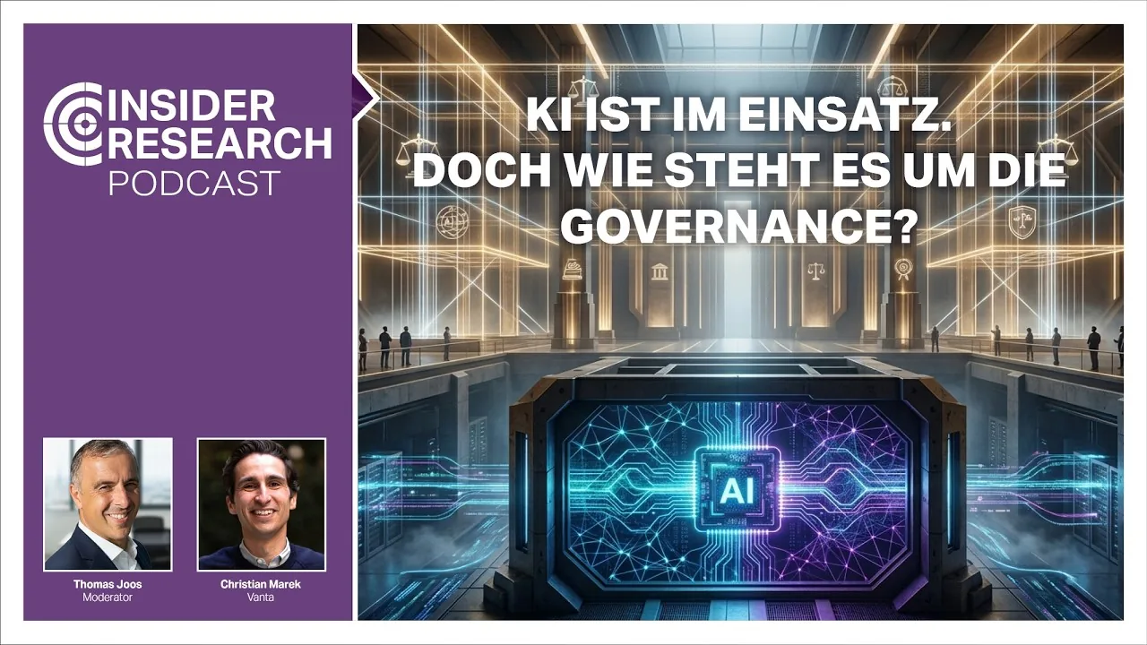 KI ist im Einsatz. Doch wie steht es um die Governance?, Insider Research